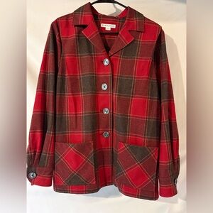 Pendleton Heritage 49er Button Down Jacket 100% Virgin Wool Medium